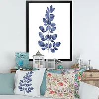 Navy Blue Eucalyptus II  Wall Art