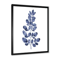 Navy Blue Eucalyptus II  Wall Art