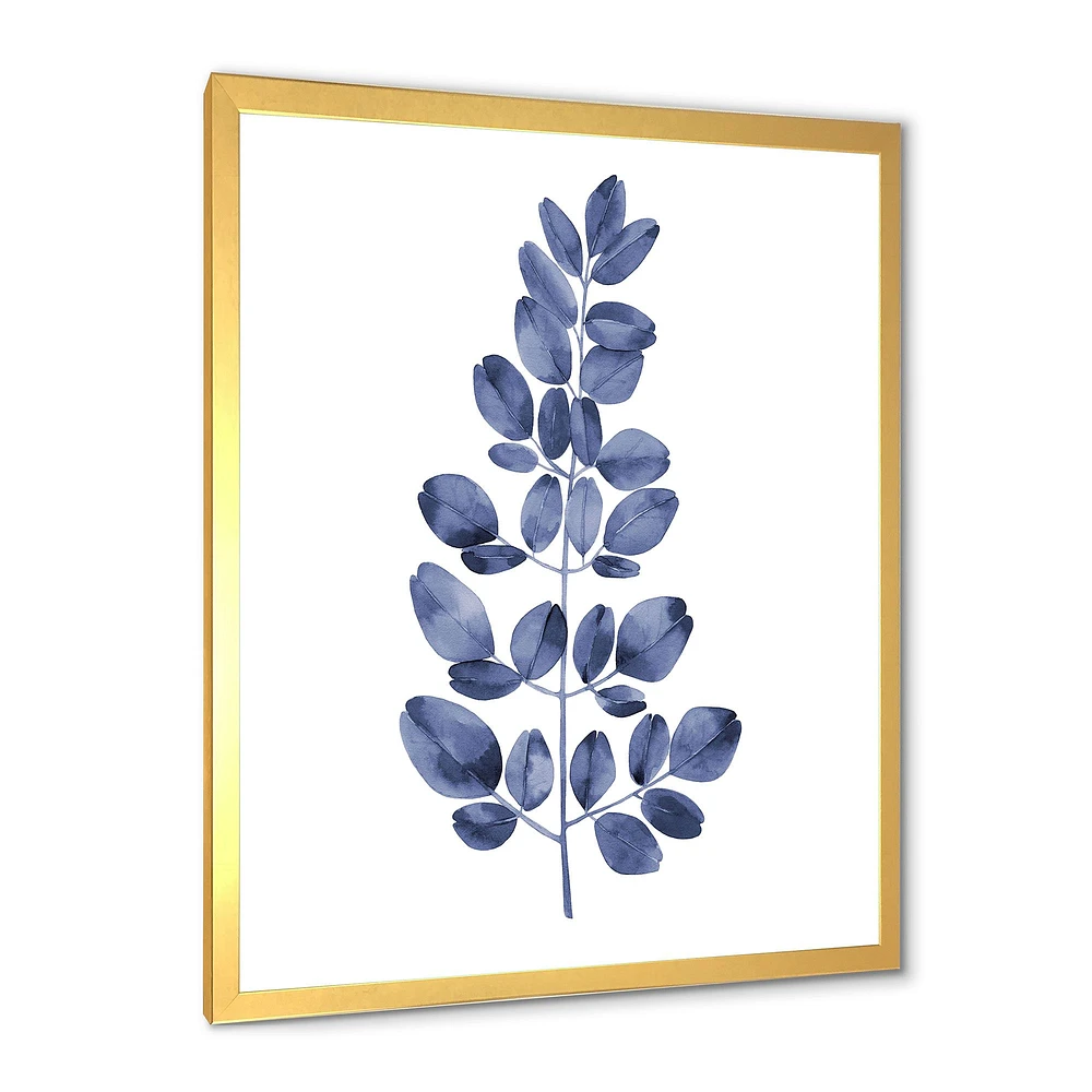 Navy Blue Eucalyptus II  Wall Art