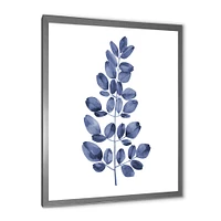 Navy Blue Eucalyptus II  Wall Art