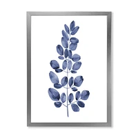 Navy Blue Eucalyptus II  Wall Art