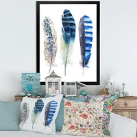 Colourful Boho Feathers I  Wall Art