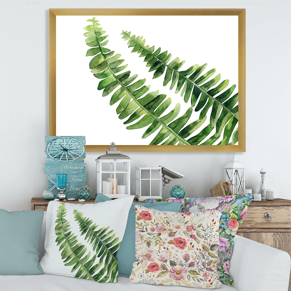 Toile « Fern Leaves Detail I