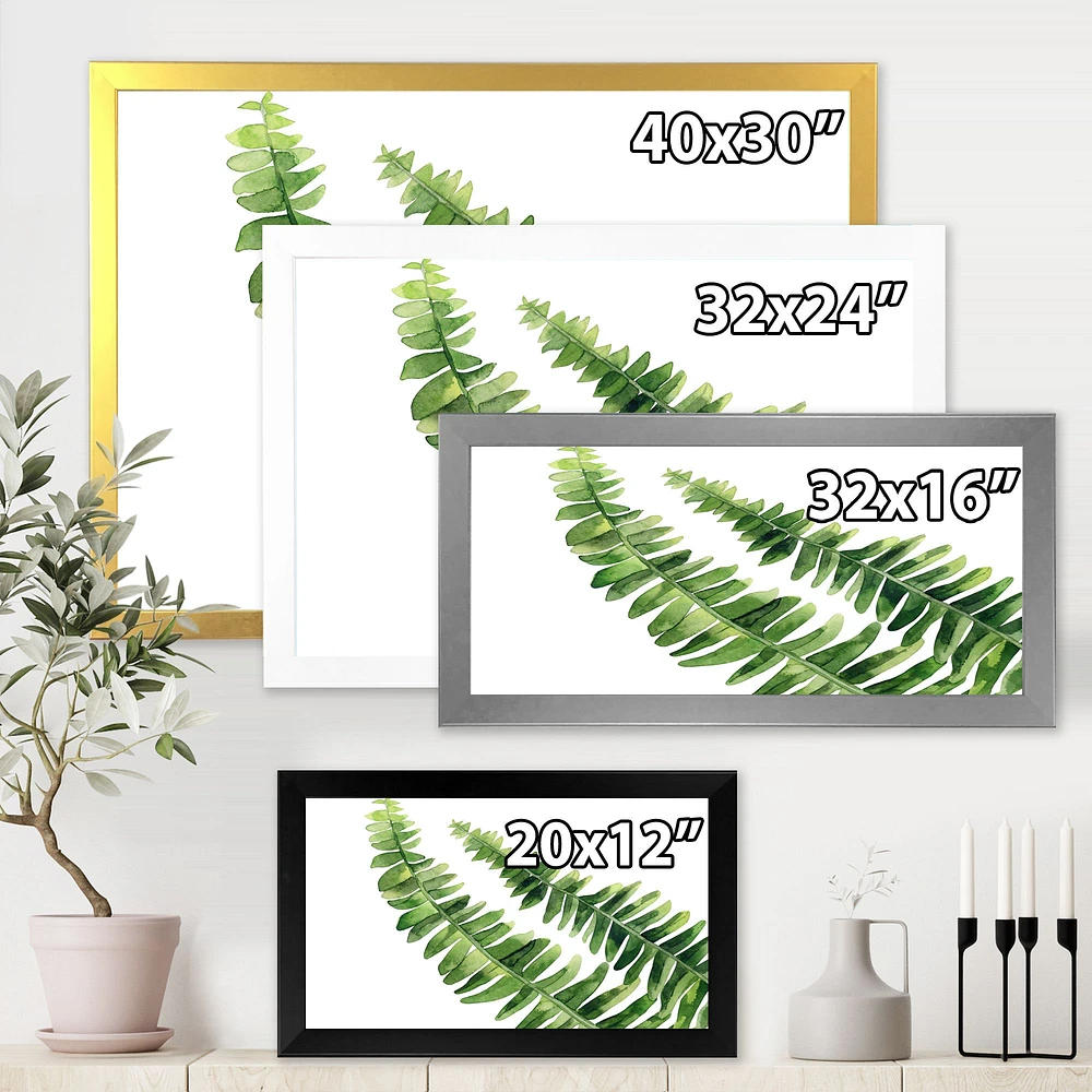 Toile « Fern Leaves Detail I