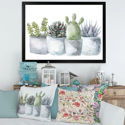 Cactus and Succulent House Plants I  Wall Art