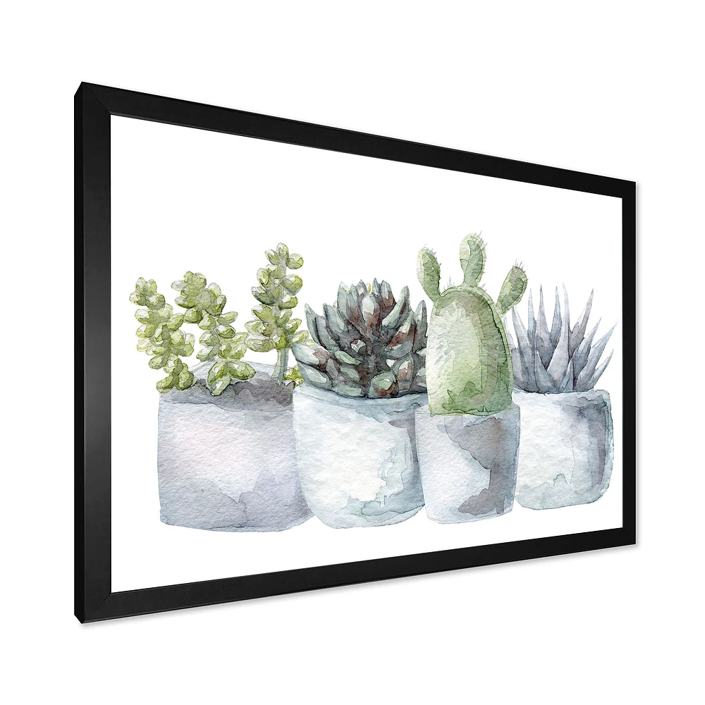 Toile « Cactus and Succulent House Plants I