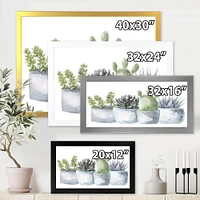 Toile « Cactus and Succulent House Plants I