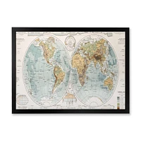 Ancient Map of The World II Wall Art