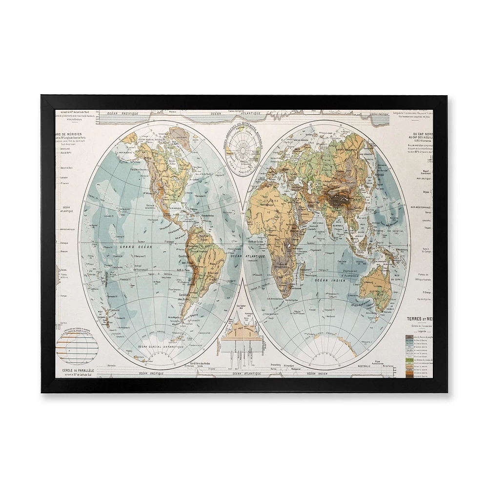 Ancient Map of The World II Wall Art