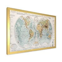 Ancient Map of The World II Wall Art