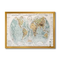 Ancient Map of The World II Wall Art