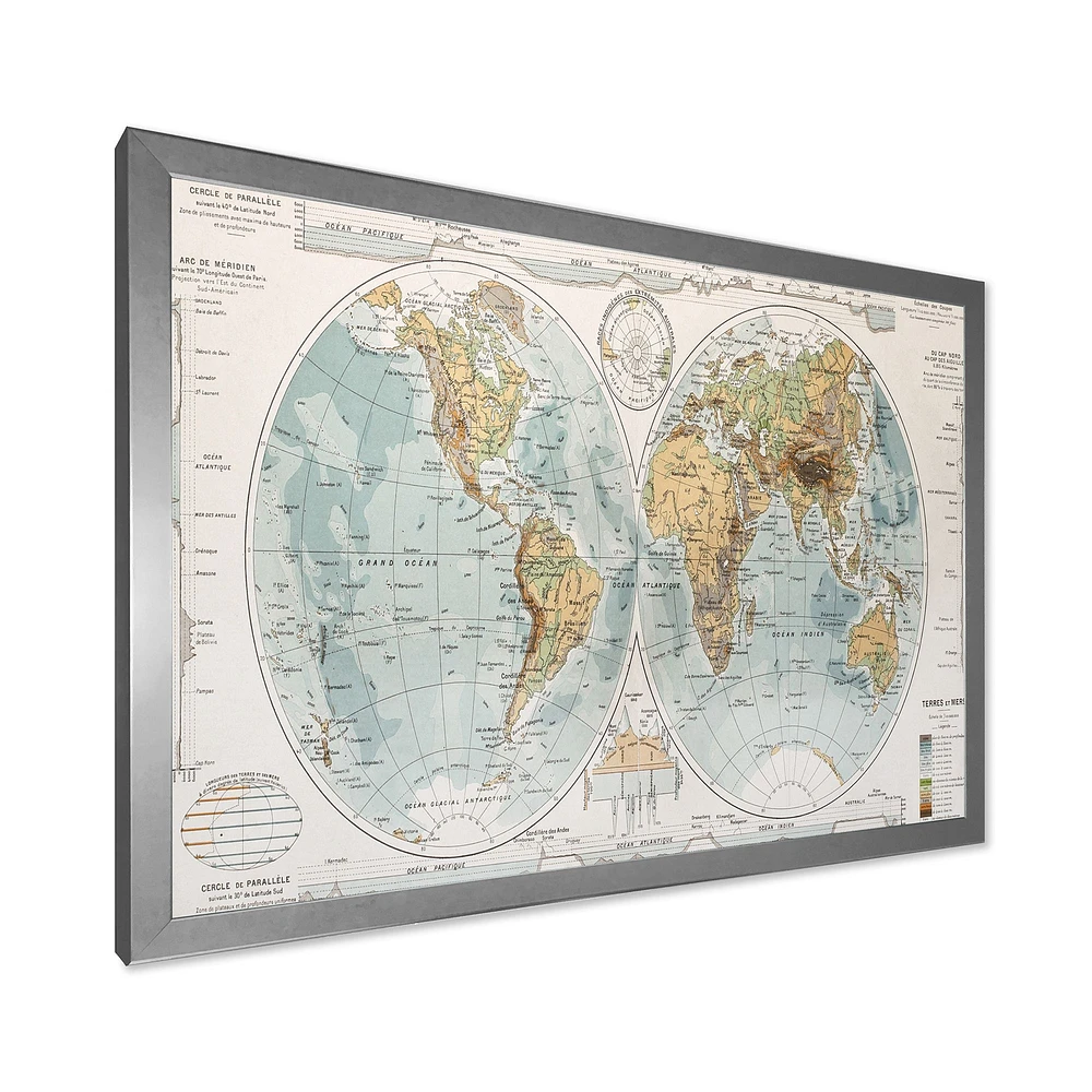 Ancient Map of The World II Wall Art