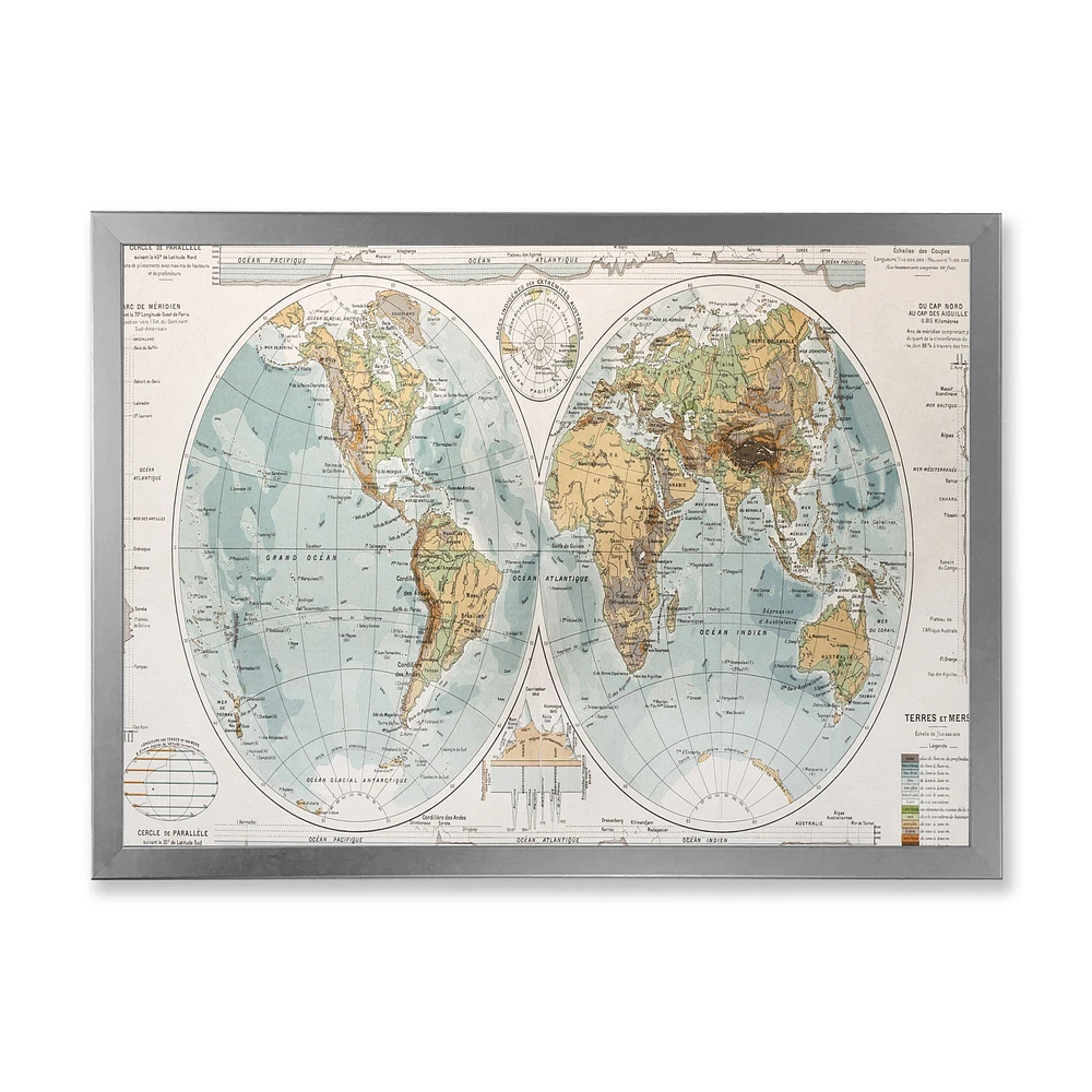 Ancient Map of The World II Wall Art