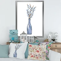 Bunch of Blue Willow Twigs II  Wall Art