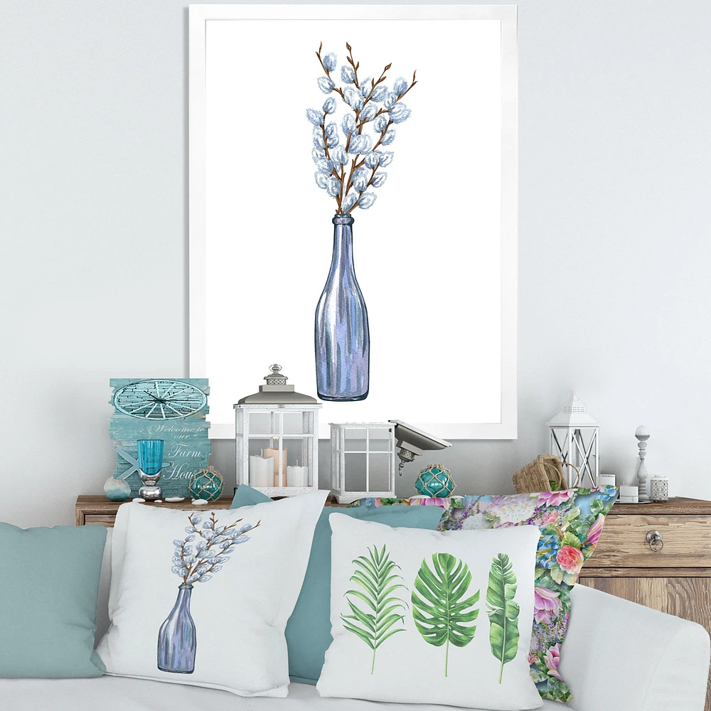 Bunch of Blue Willow Twigs II  Wall Art