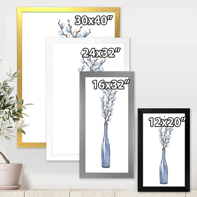Toile « Bunch of Blue Willow Twigs II »