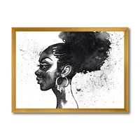 Monochrome Portrait of African American Woman I  Wall Art