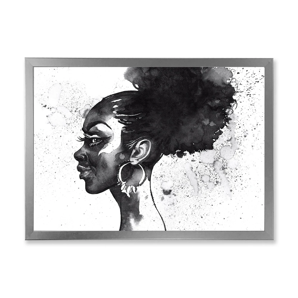 Monochrome Portrait of African American Woman I  Wall Art