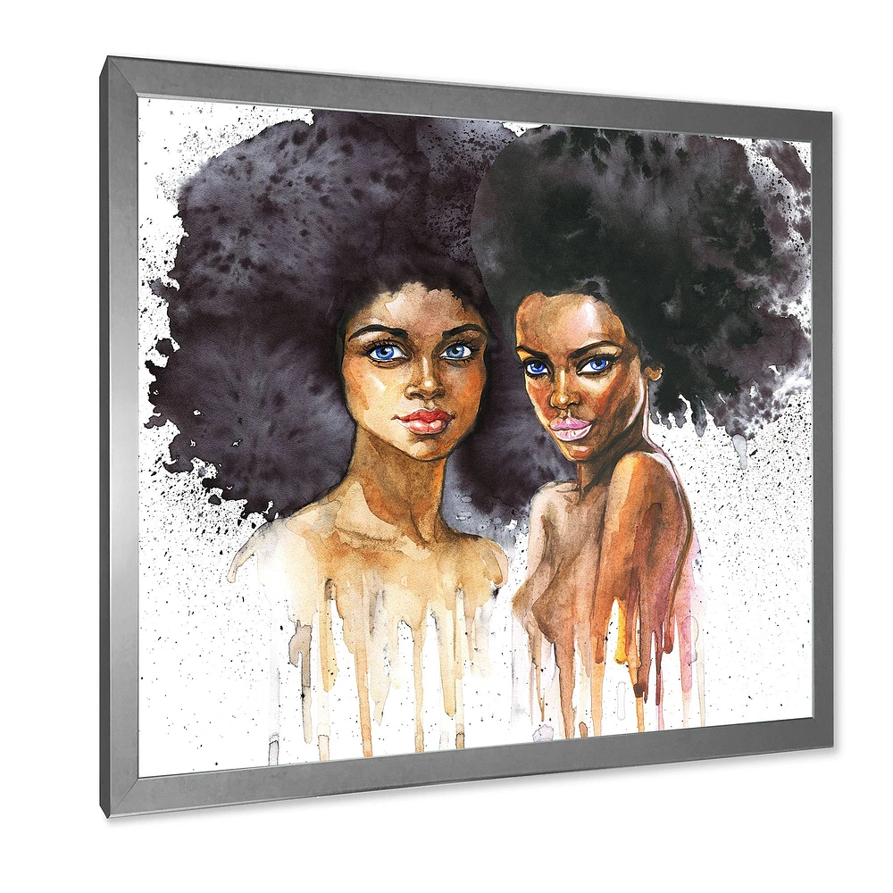 Toile « Portrait of Two Afro American Women