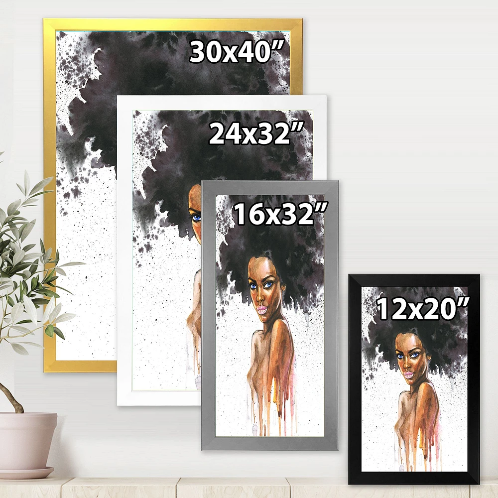 Portrait of African American Woman VII  Wall Art