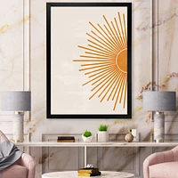 Toile imprimée « Orange Sun Print I »