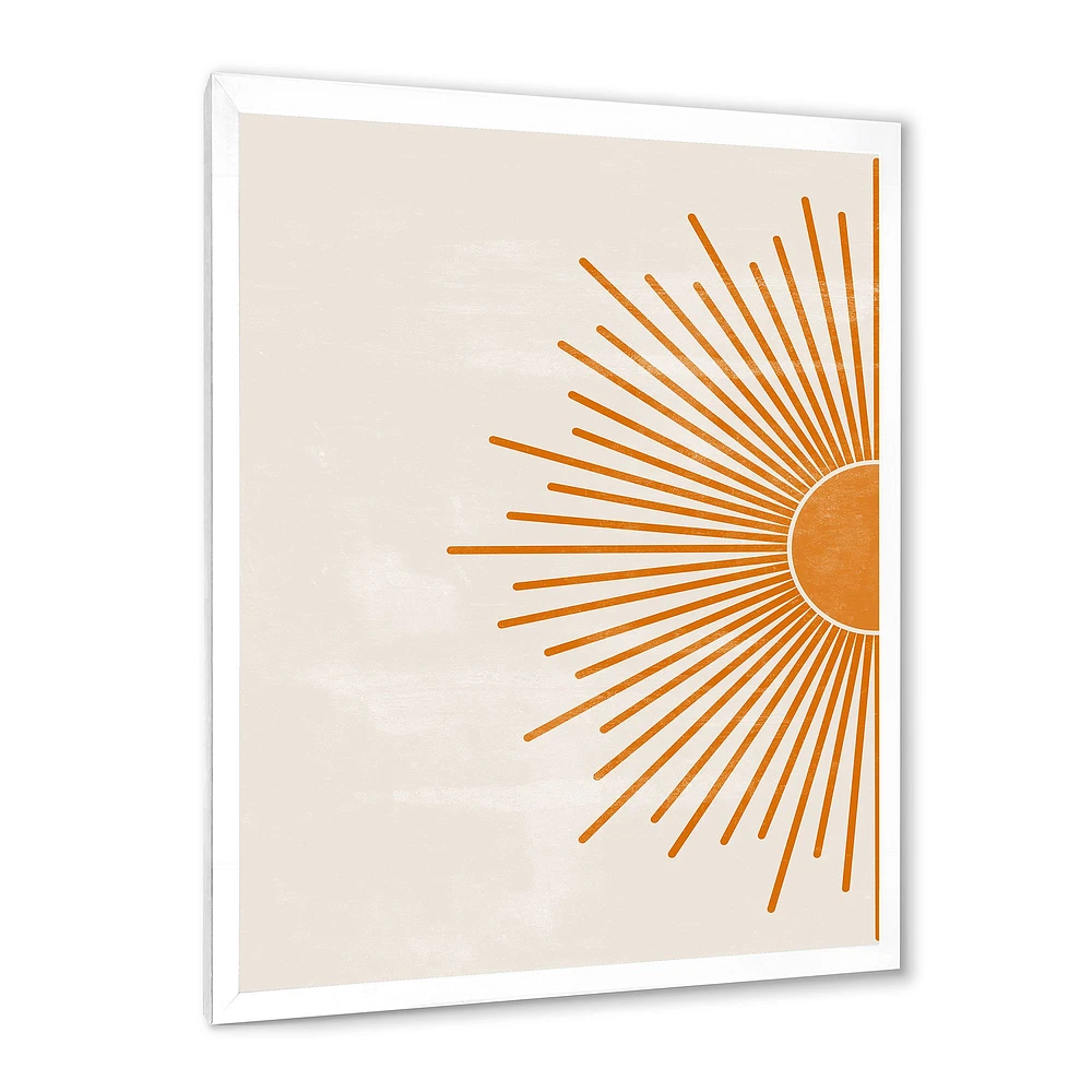 Toile imprimée « Orange Sun Print I »