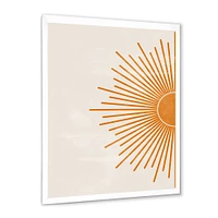 Toile imprimée « Orange Sun Print I »