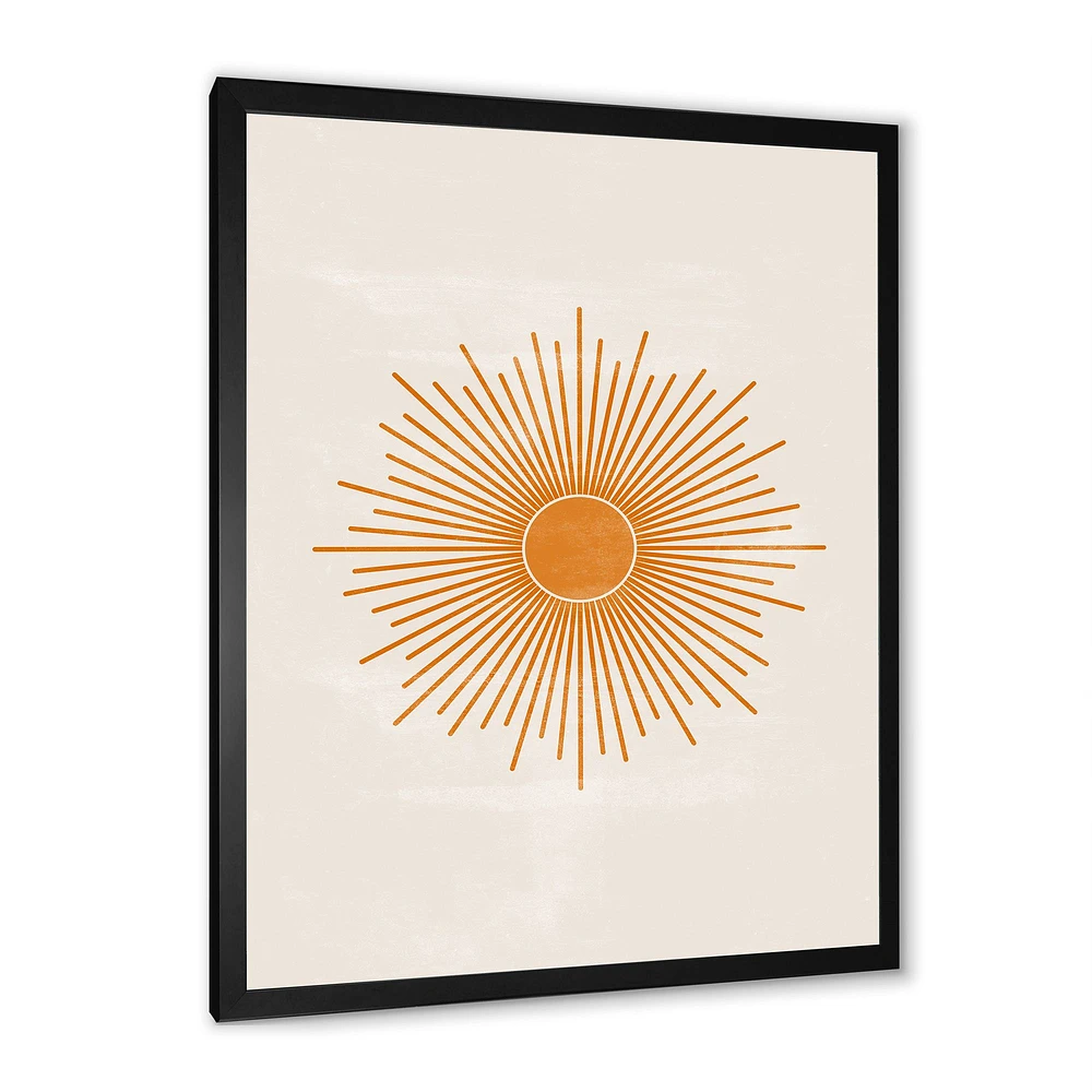 Toile « Orange Sun Print II »