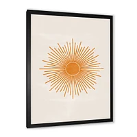 Orange Sun Print II  Wall Art