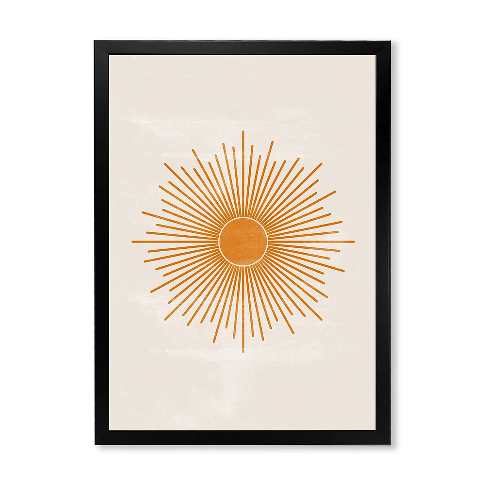 Toile « Orange Sun Print II »