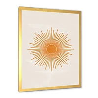 Orange Sun Print II  Wall Art