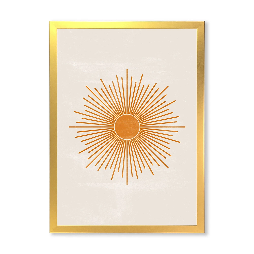 Toile « Orange Sun Print II »