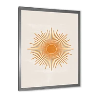 Orange Sun Print II  Wall Art