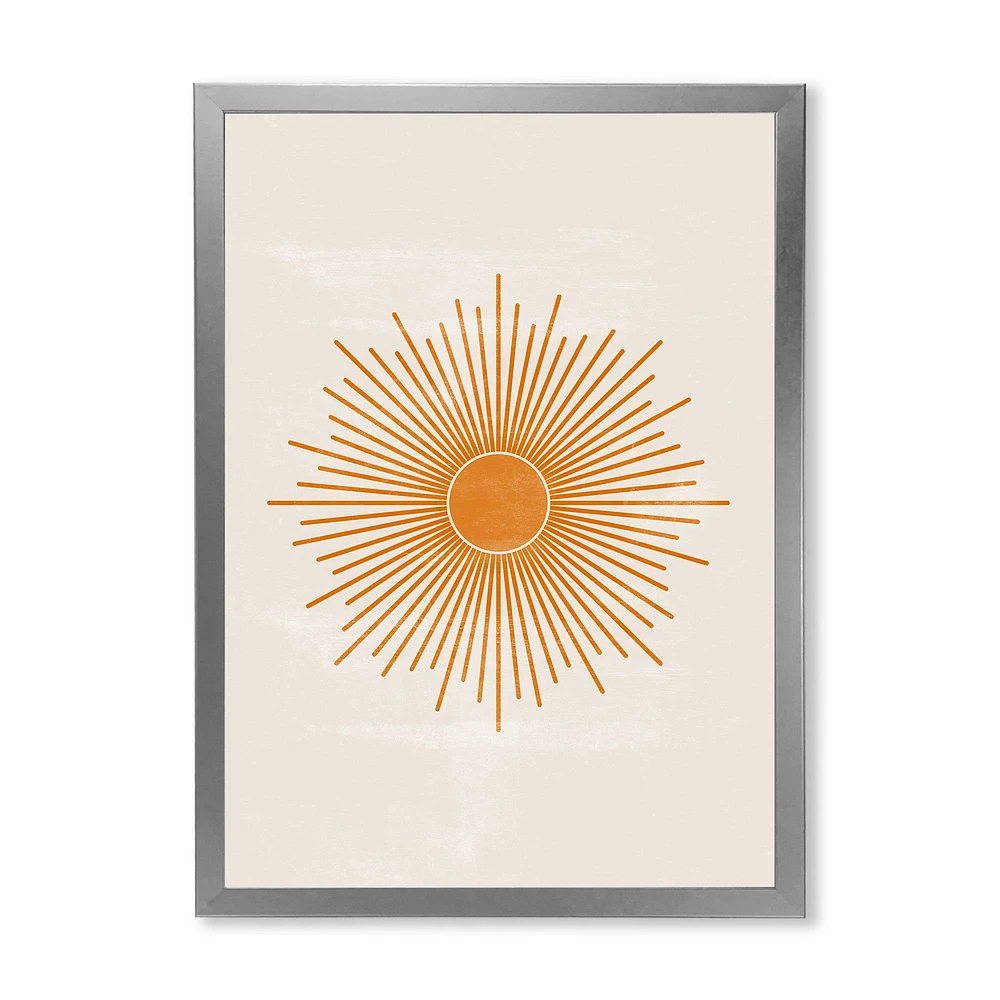 Orange Sun Print II  Wall Art