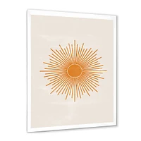 Orange Sun Print II  Wall Art