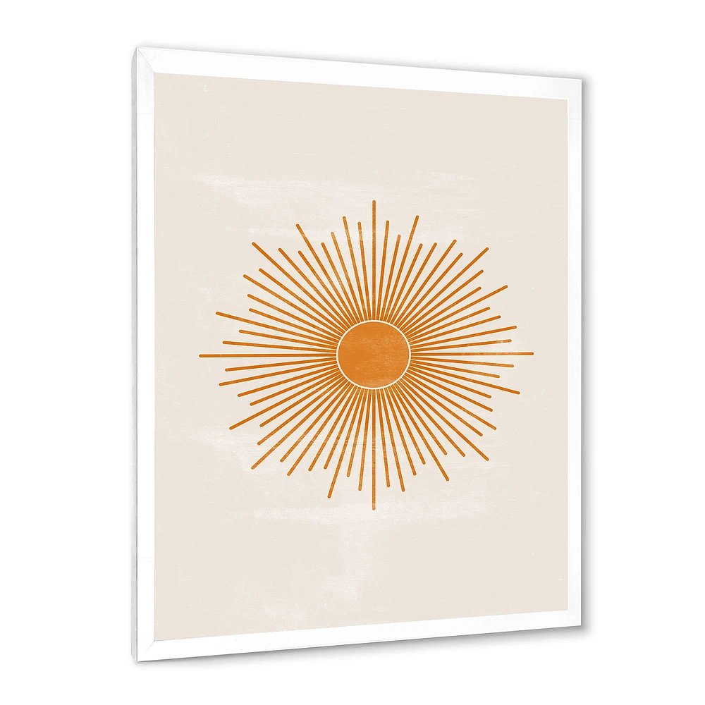 Orange Sun Print II  Wall Art