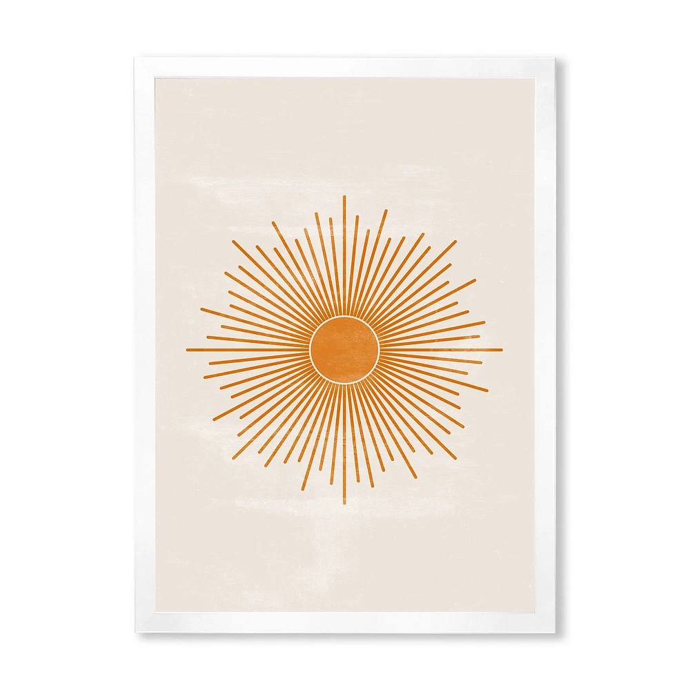 Orange Sun Print II  Wall Art