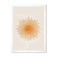 Orange Sun Print II  Wall Art