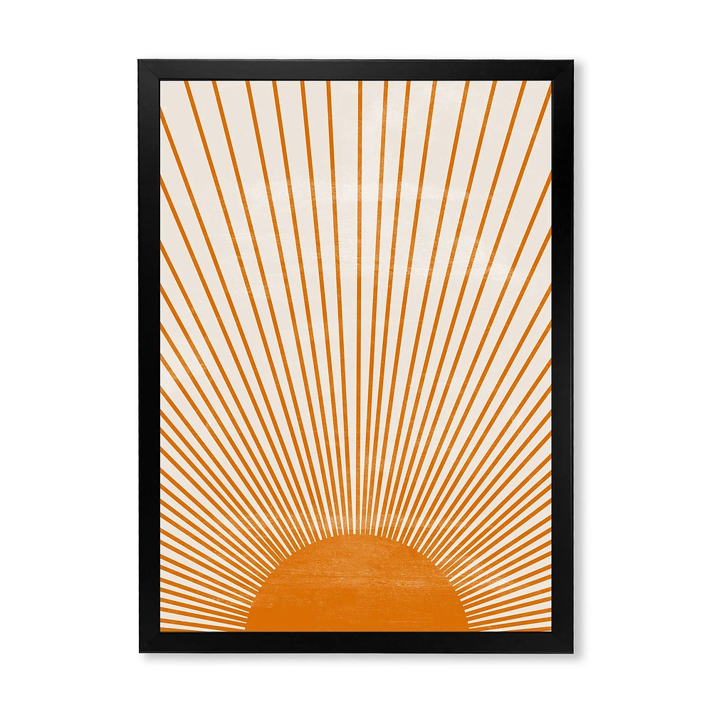 Toile « Orange Sun Print III »