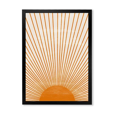 Orange Sun Print III  Wall Art