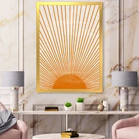 Toile « Orange Sun Print III »