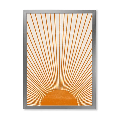 Orange Sun Print III  Wall Art