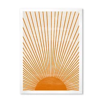 Toile « Orange Sun Print III »