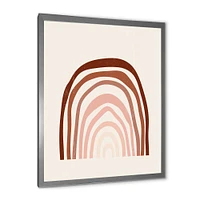 Terracotta Minimalist Boho Rainbow I  Wall Art