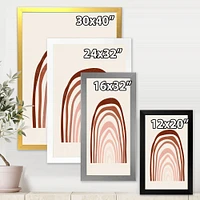 Terracotta Minimalist Boho Rainbow I  Wall Art