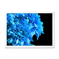 Detail of Blue Flowers on Black I  Wall Art