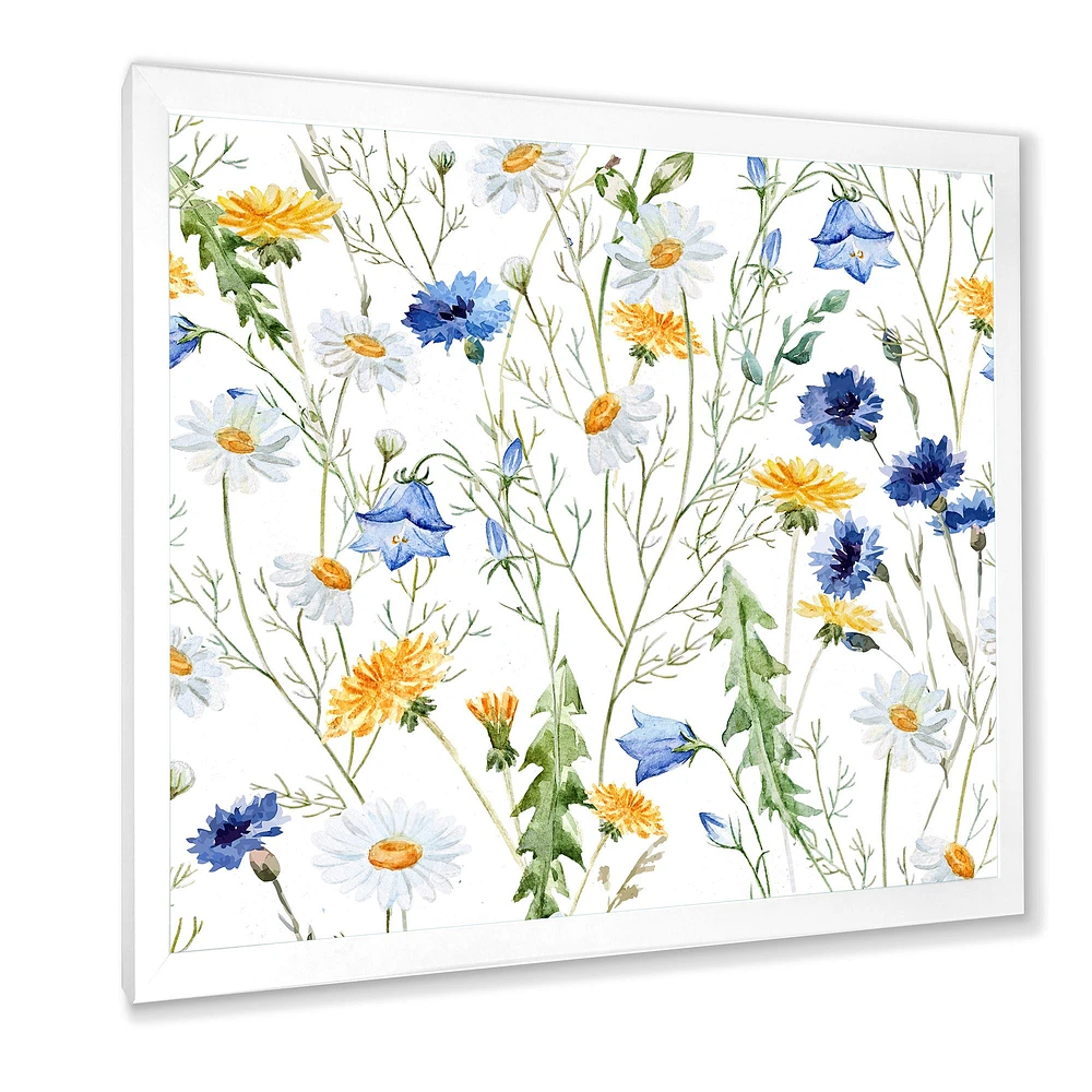 Toile « WildFlowers Chamomile and Clover Bell II