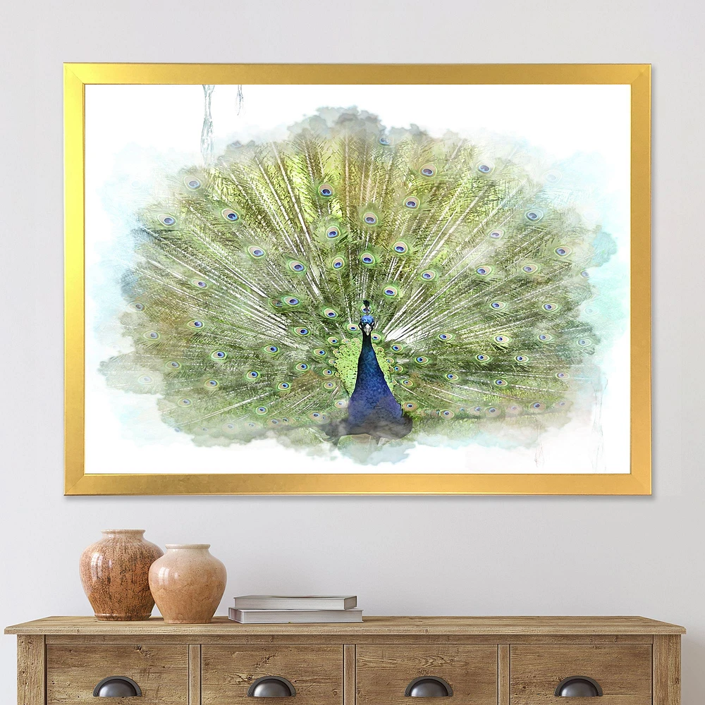 Peacock Bird  Wall Art