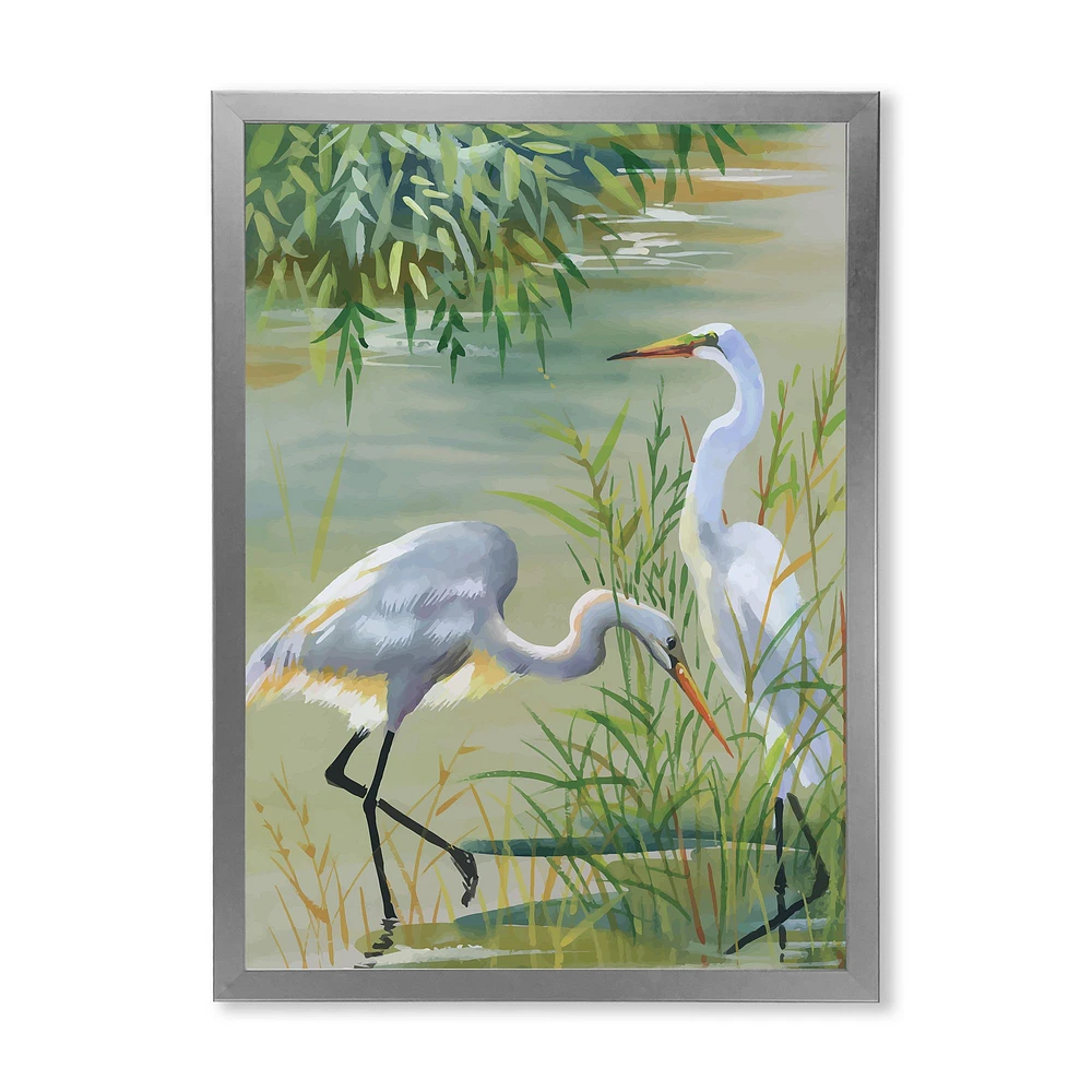 Toile « Heron Birds I »