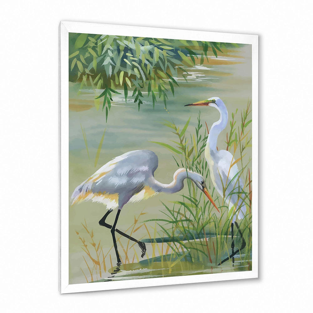 Toile « Heron Birds I »